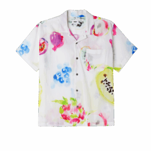 CAMISA OBEY SOFT FRUITS WOVEN WHITE MULTI