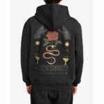 SUDADERA RVCA ROSES POSTER HOODIE BLACK | Mechanic