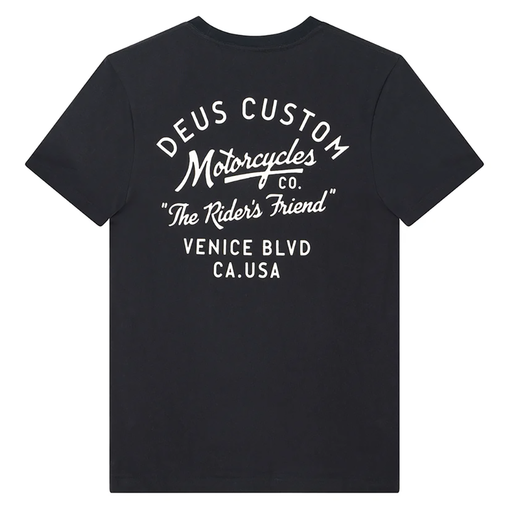 CAMISETA DEUS EX-MACHINA CAMBER TEE BLACK | Mechanic