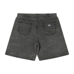 PANTALÓN CORTO OBEY BIGWIG BAGGY DENIM BLACK WRINKLE WASH | Mechanic