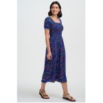 VESTIDO SUGARHILL BOUTIQUE JOLENE SHIRRED MIDI DRESS | Mechanic