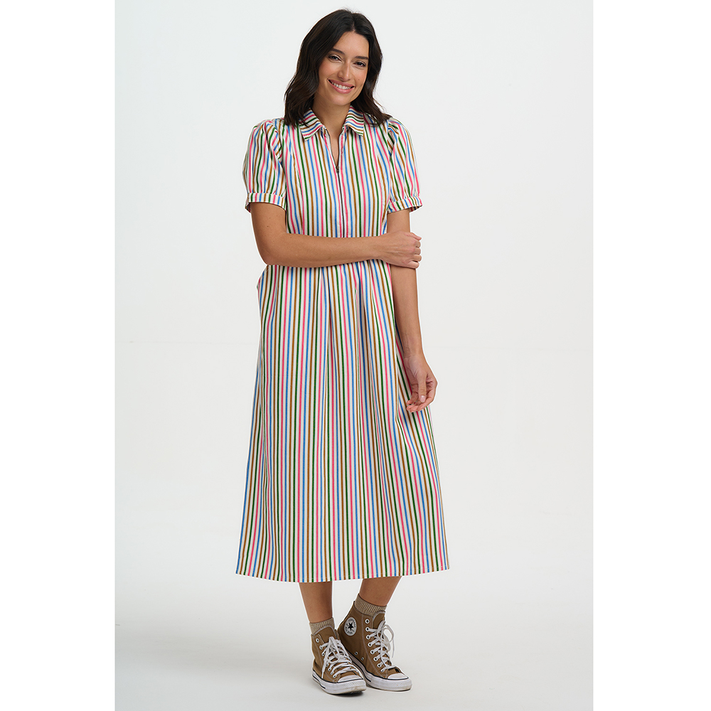 VESTIDO SUGARHILL BOUTIQUE GILLIAN MIDI SMOCK DRESS | Ropa Streetwear Online
