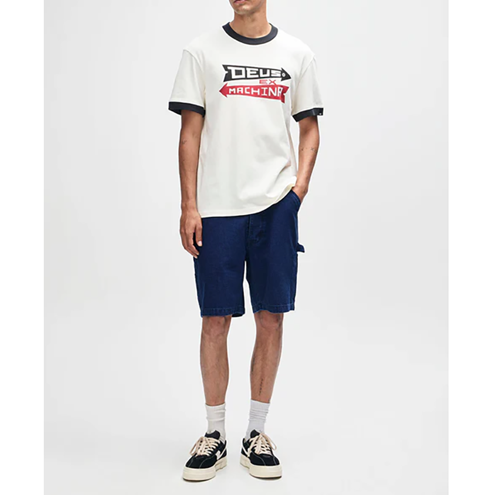 CAMISETA DEUS EX-MACHINA ARROWS RINGER PRISTINE WHITE | Ropa Streetwear Online