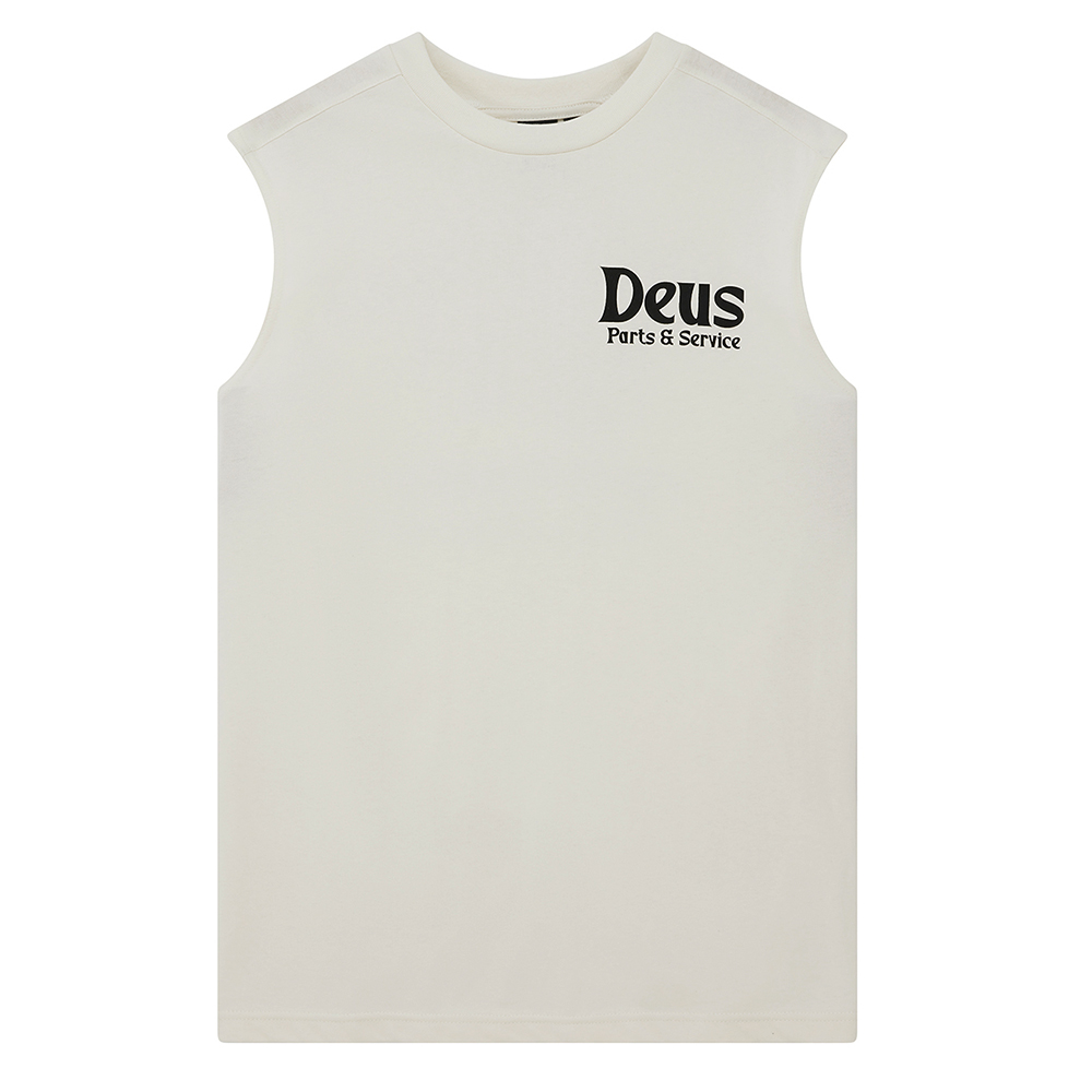 CAMISETA TANK DEUS EX-MACHINA KNUCKLEBONES MUSCLE DIRTY WHITE | Ropa Streetwear Online
