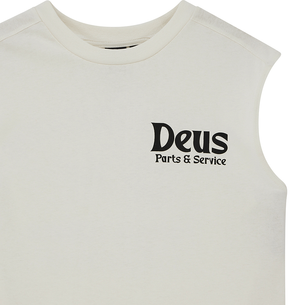 CAMISETA TANK DEUS EX-MACHINA KNUCKLEBONES MUSCLE DIRTY WHITE | Ropa Streetwear Online
