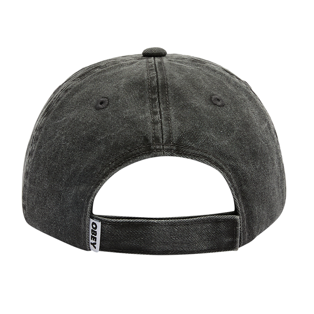GORRA OBEY RECORDS 6 PANEL PIGMENT BLACK | Ropa Streetwear Online