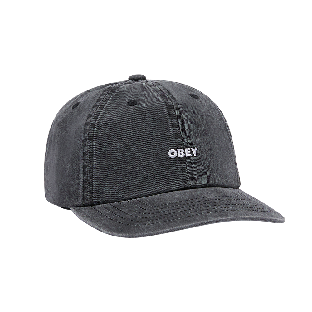 GORRA OBEY PIGMENT BOLD 6 PANEL STRAPBACK PIGMENT BLACK | Ropa Streetwear Online