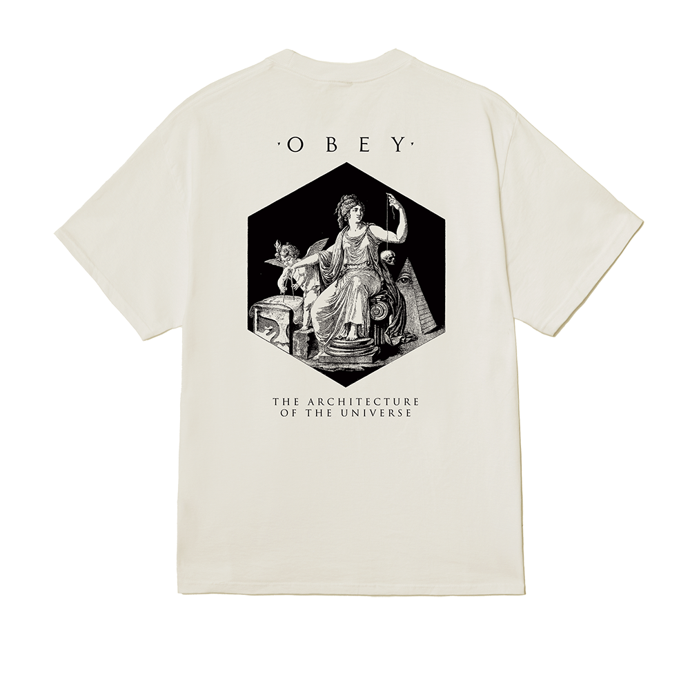 CAMISETA OBEY ARCHITECTURE OF THE UNIVERSE VINTAGE WHITE | Ropa Streetwear Online