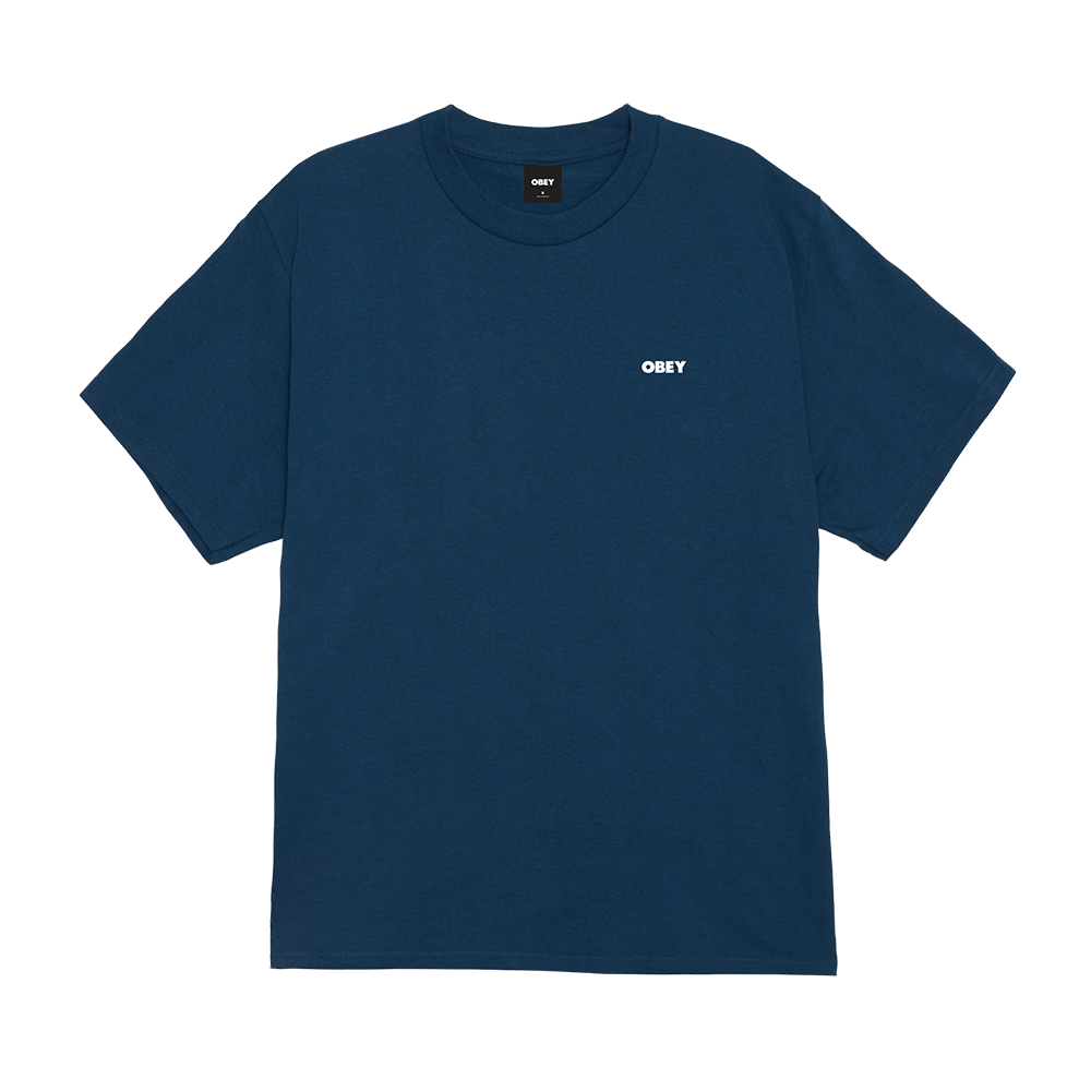 CAMISETA OBEY THE MEDIUM IS THE MESSAGE HARBOR BLUE | Mechanic