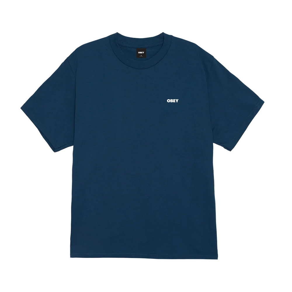 CAMISETA OBEY RESISTANCE SKULL HARBOR BLUE | Mechanic
