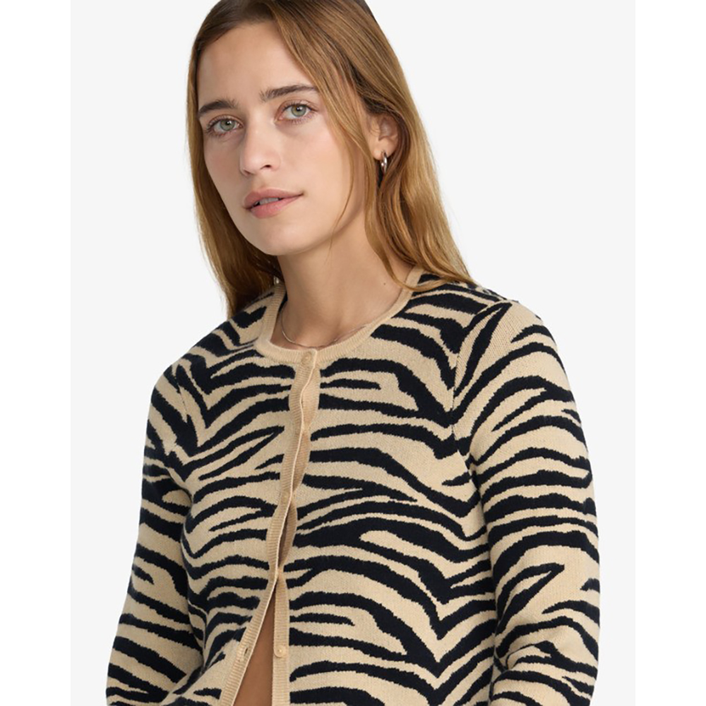 REBECA RVCA WELCOME CARDIGAN LIGHT TAN | Mechanic