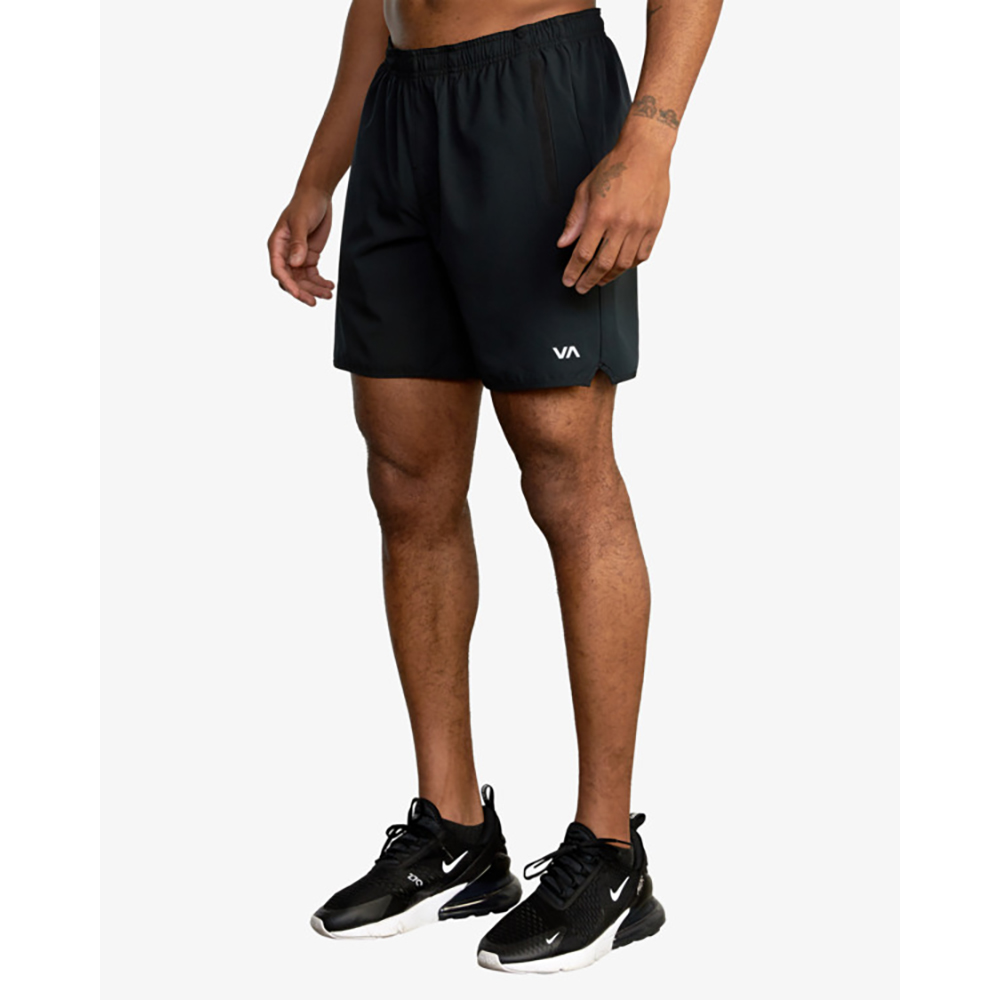 PANTALON CORTO RVCA YOGGER STRETCH 17″ BLACK | Mechanic