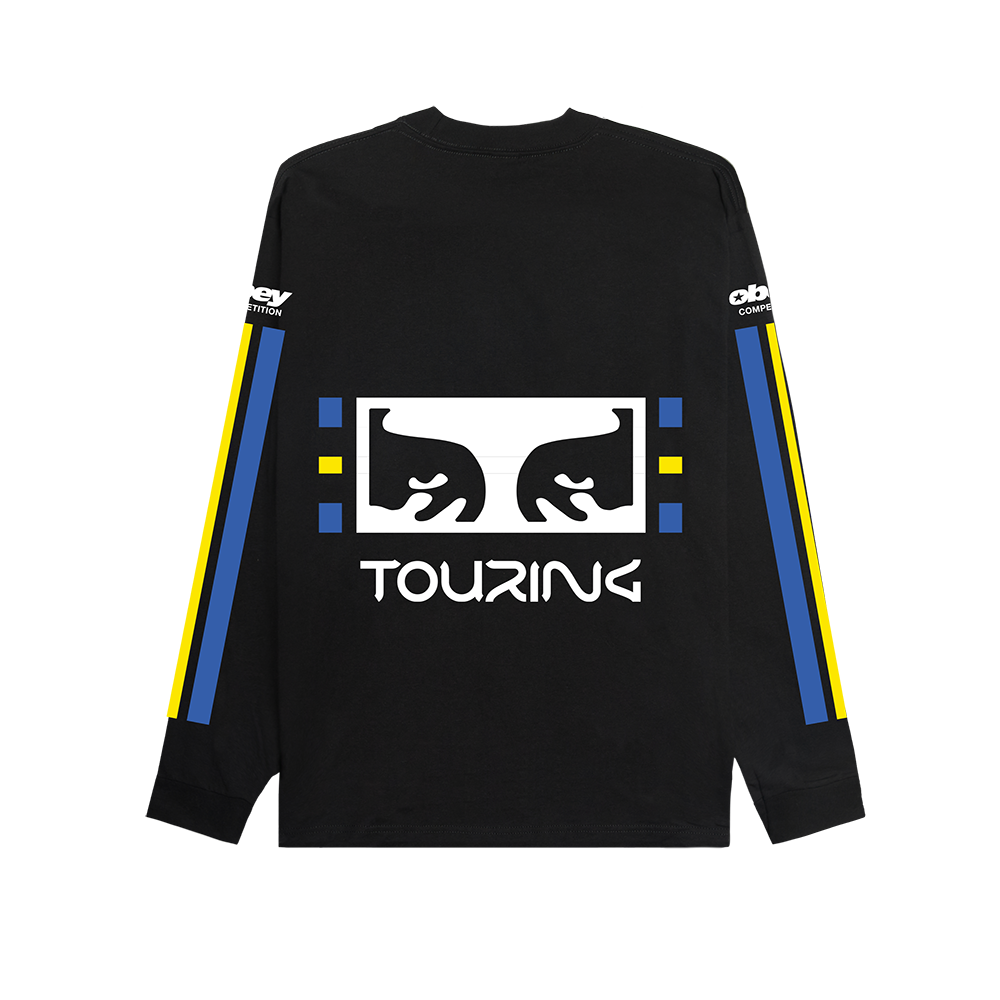 CAMISETA LS OBEY COMPETITION BLACK | Mechanic