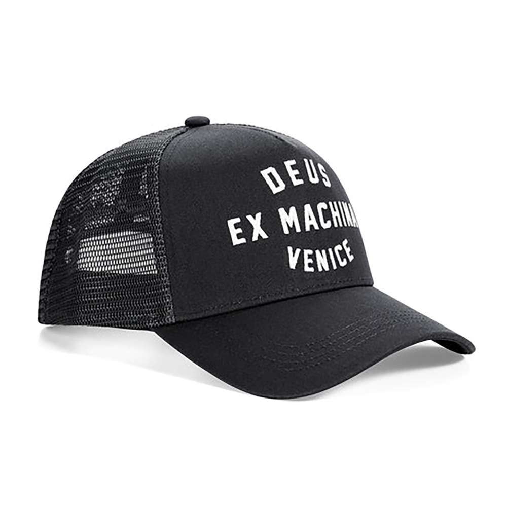 GORRA DEUS EX-MACHINA VENICE ADDRESS TRUCKER BLACK | Ropa Streetwear Online
