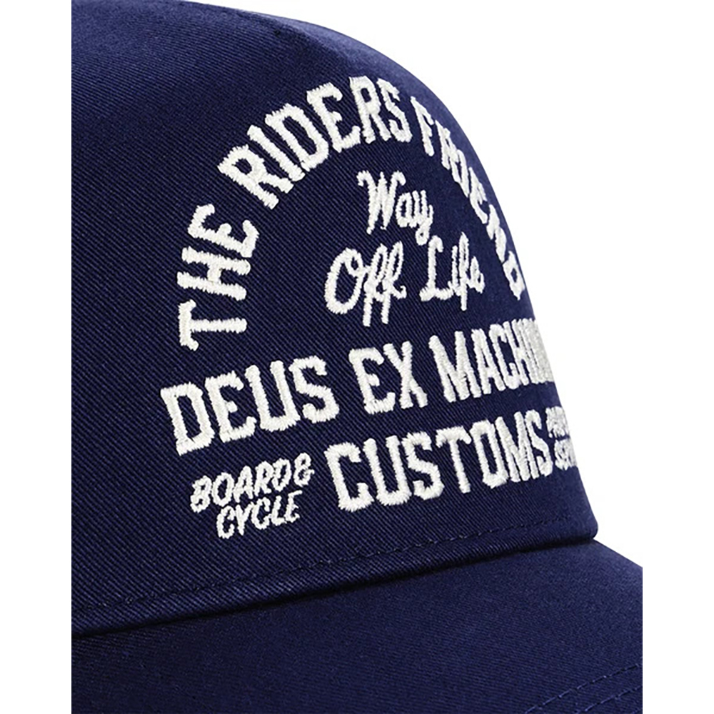 GORRA DEUS EX-MACHINA SHOOK ONES TRUCKER MECHANIC BLUE | Ropa Streetwear Online