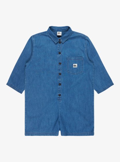 MONO QUIKSILVER SABA DENIM ROMPER INDIGO LIGHT | Mechanic